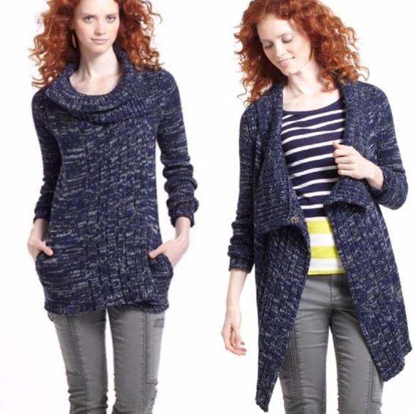 Anthropologie Sweaters - Anthropologie Yellow Bird Sunday Draped Sweater